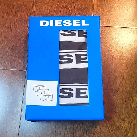 Men's Diesel Sebastian 3 Pack Cotton Stretch Boxer Brief Trunks - Picture 2 of 8